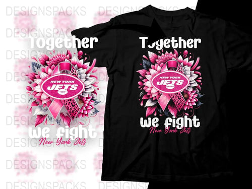 Breast Cancer Awareness New York Jets Png Digital Download