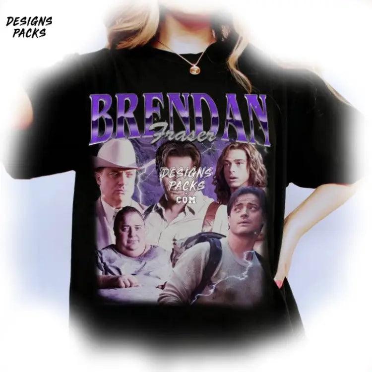 Brendan Fraser Vintage 90S Retro Brendan Fraser Unisex Png Design