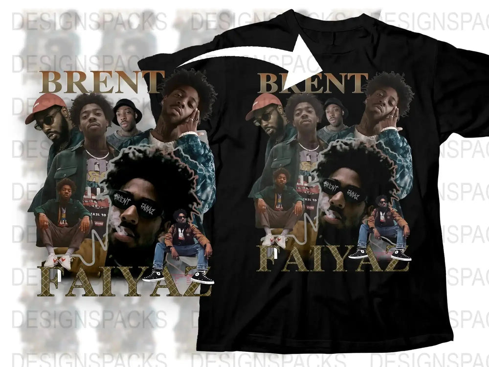 Brent Faiyaz Fan T-Shirt, Vintage Style Graphic Tee, Hip Hop Music Artist Inspired, Unique Gift Idea