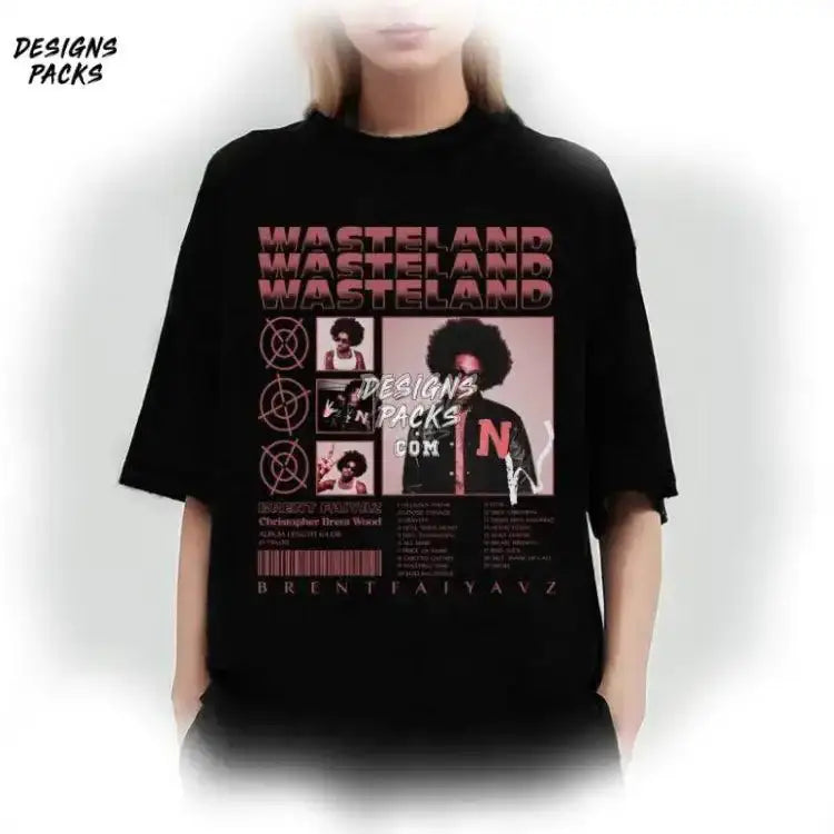 Brent Faiyaz Vintage Graphic Design 90S Bootleg Style Rap Png