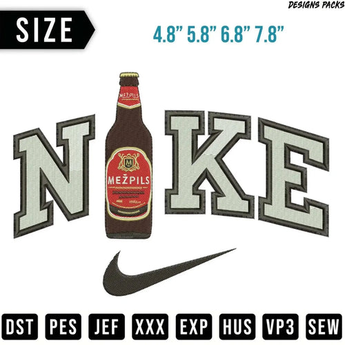 Brew & Conquer Sports Parody Embroidery Design