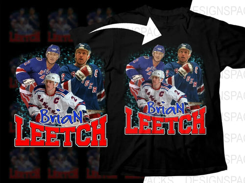 Brian Leetch New York Rangers Graphic Png Digital Download