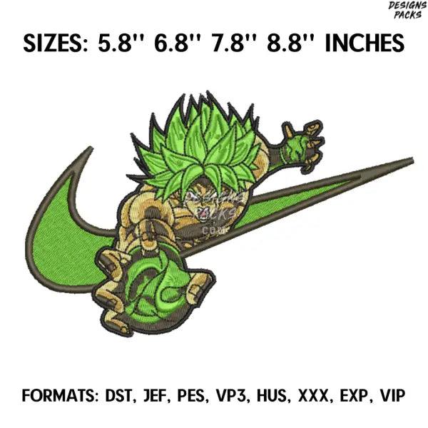Broly Super Saiyan Embroidery Design File/ Dragon Ball Anime Embroidery Design/ Goku, Vegeta Machine Embroidery, Brother