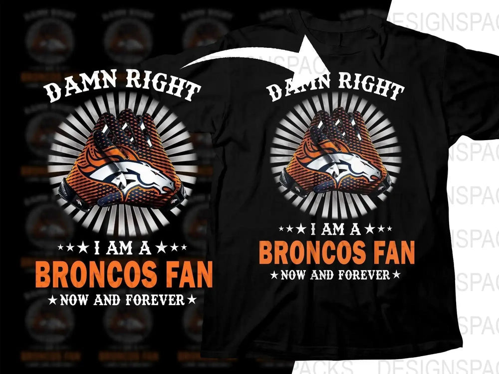 Broncos Fan Graphic Print Sports Team Png Digital Download