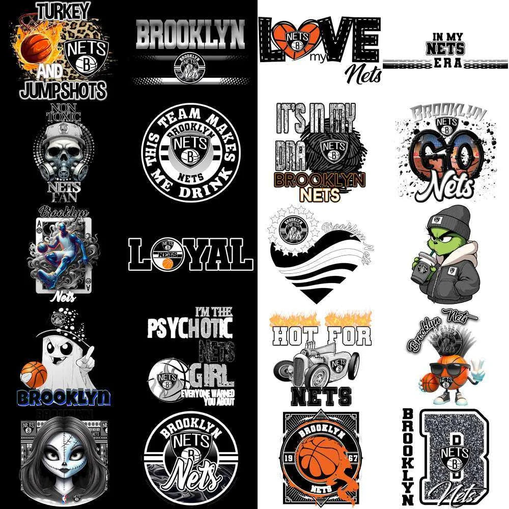 56 Brooklyn Nets Basketball Designs Bundle PNG