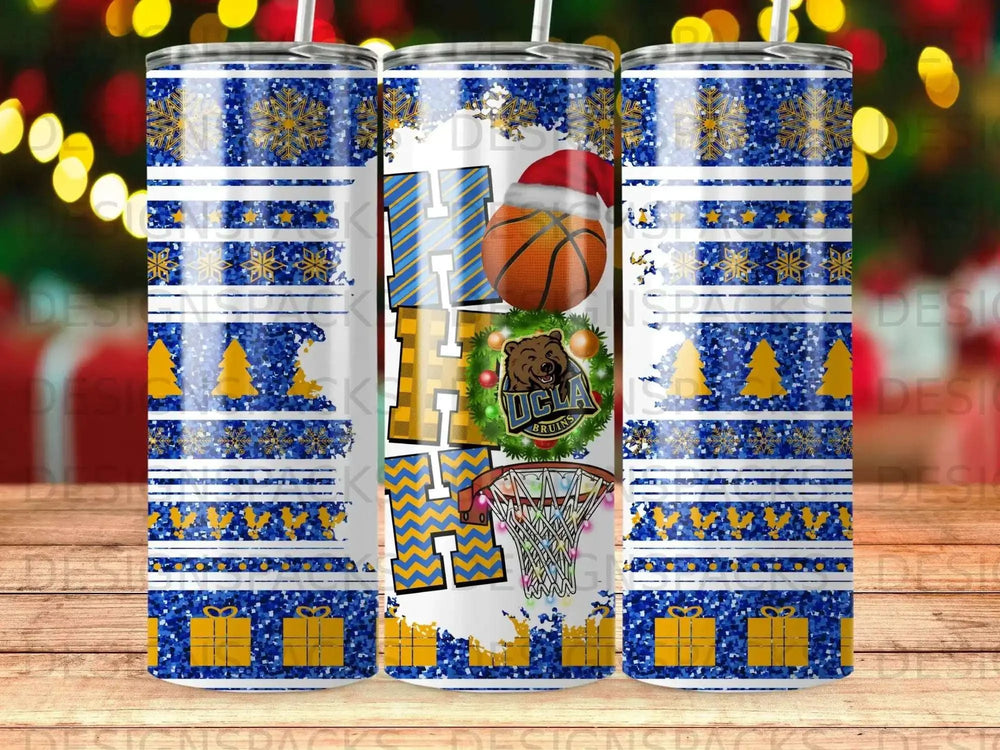 Bruins Ho Ho Ho Holiday Spirit Tumbler Digital Wrap Design