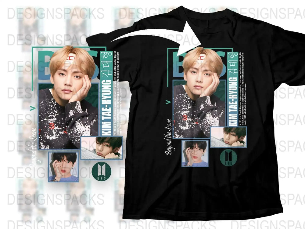 K-Pop Star Graphic T-Shirt, Trendy Fan Merch, Casual Cotton Tee, Unique Pop Culture Apparel, Stylish Gift Idea