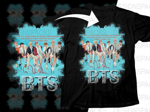 BTS Kpop Music Band Music Casual Wear Png Digital Download