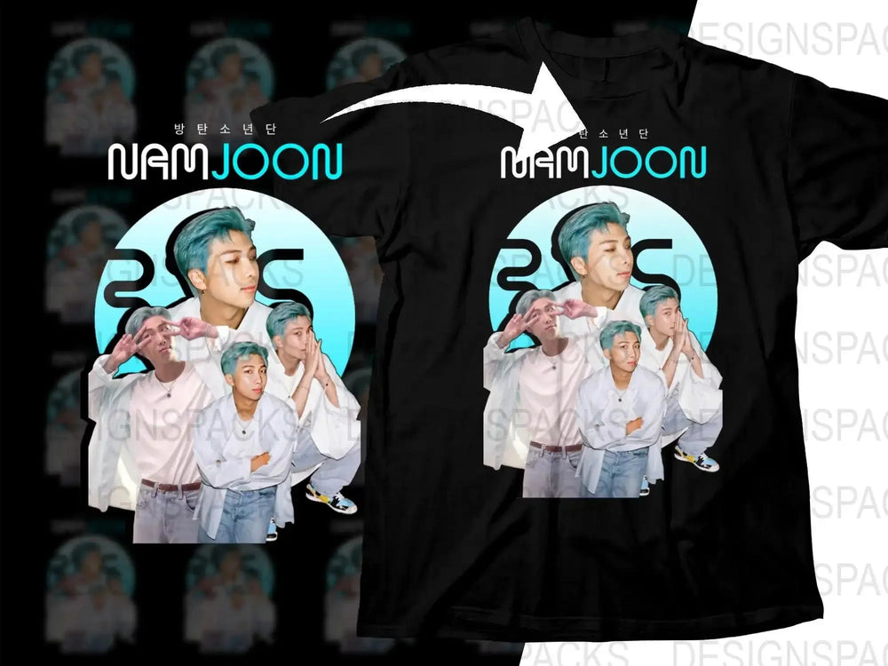 BTS Namjoon Kpop Music Fan Art Unique Png Digital Download
