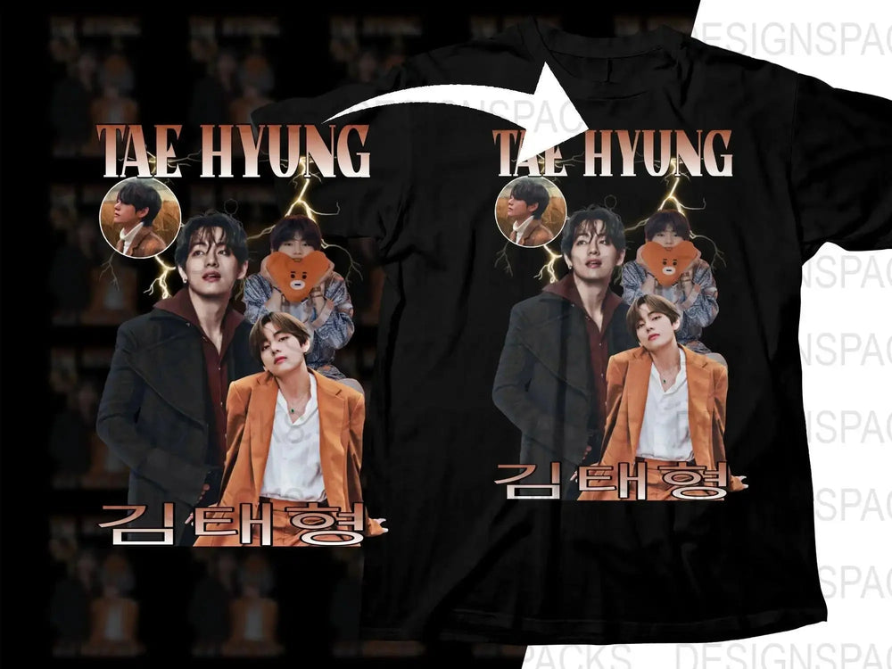 BTS Popular Kpop Music Idol Tae Hyung Kpoped Png Digital Download
