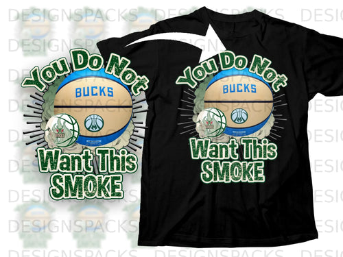 Black t-shirt graphic with basketball. Text: 