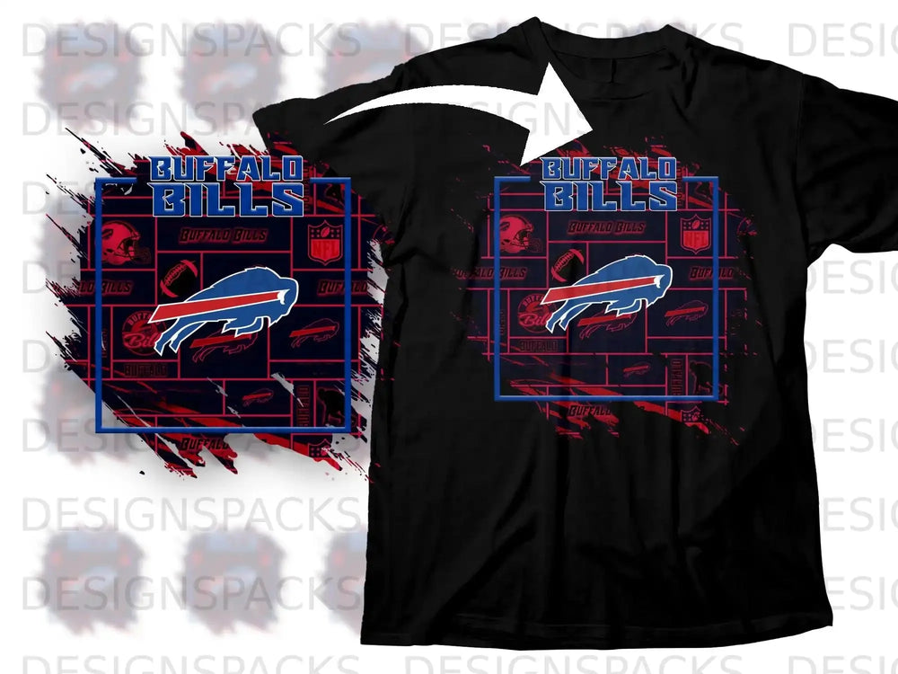 Buffalo Bills Fan Design Graphic T-Shirt