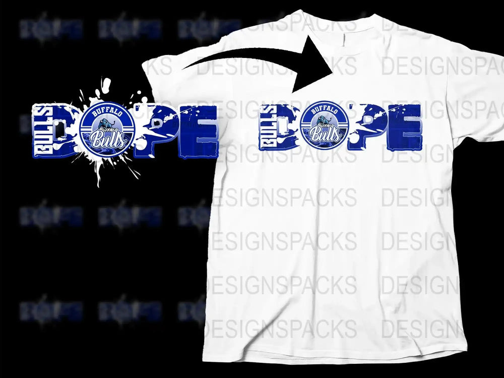 Buffalo Bills Inspired T-Shirt, Hope Design, Sports Fan Apparel, Unisex White Tee