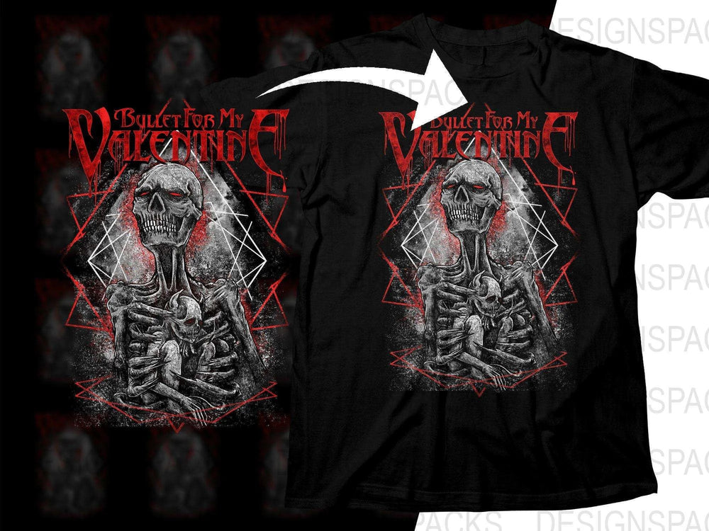 Bullet For My Valentine Rock Music Band Design Png Halftone Digital Download
