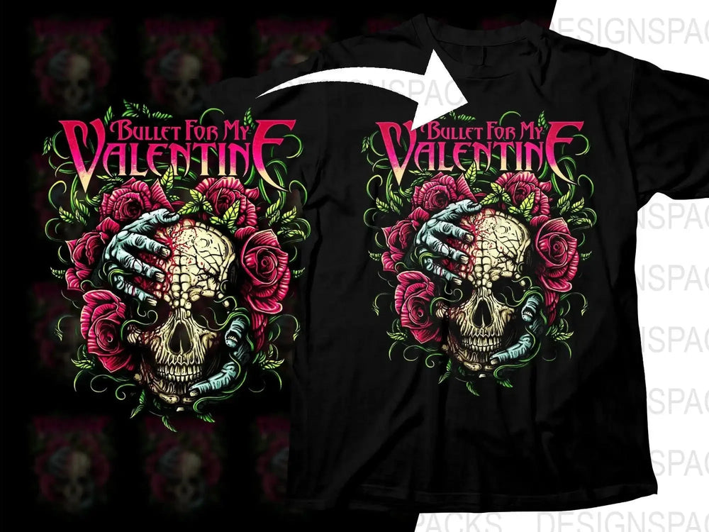 Bullet For My Valentine Rock Music Band Graphic Png Halftone Digital Download