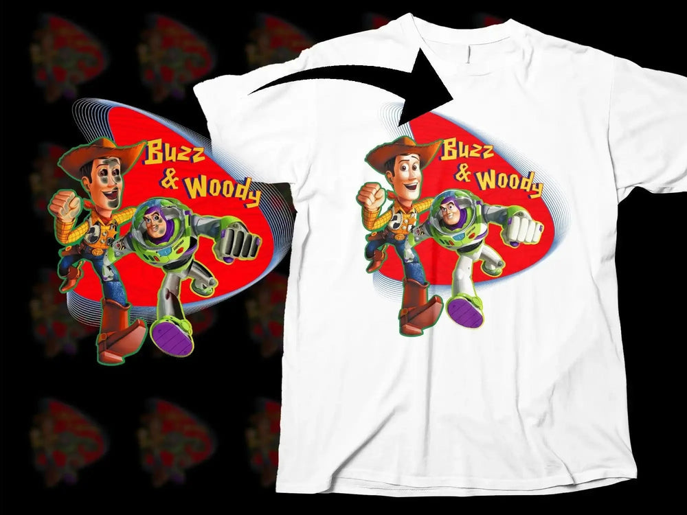 Buzz and Woody Action Packed Adventure Png Digital Download