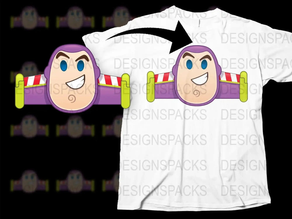 Buzz Lightyear Inspired Graphic Png Digital Download