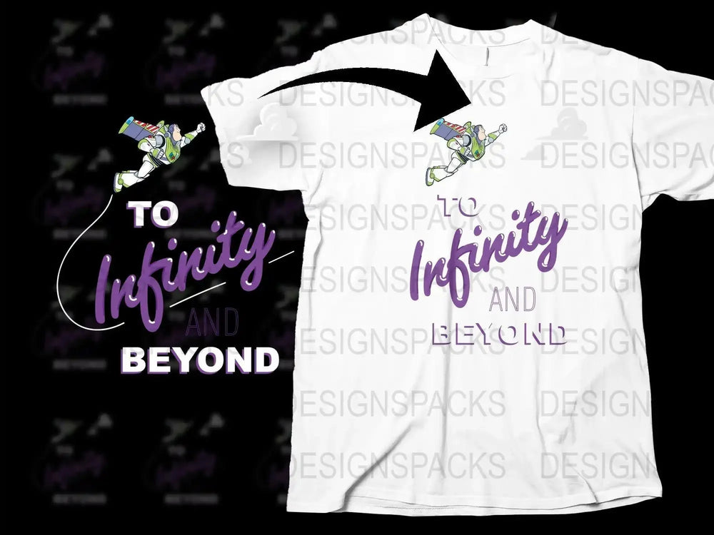 Buzz Lightyear To Infinity and Beyond Graphic Png Digital Download