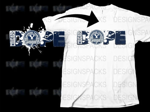 Graphic T-Shirt with Blue Typography Design, Modern Urban Streetwear, Cool Men's Fashion Tee