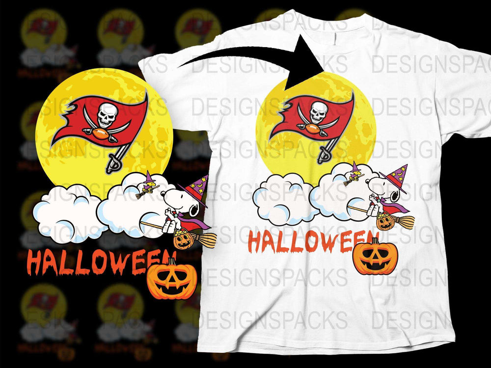 Halloween Snoopy T-Shirt, Peanuts Cartoon Pumpkin Graphic Tee, Unisex Kids Adults Casual Wear