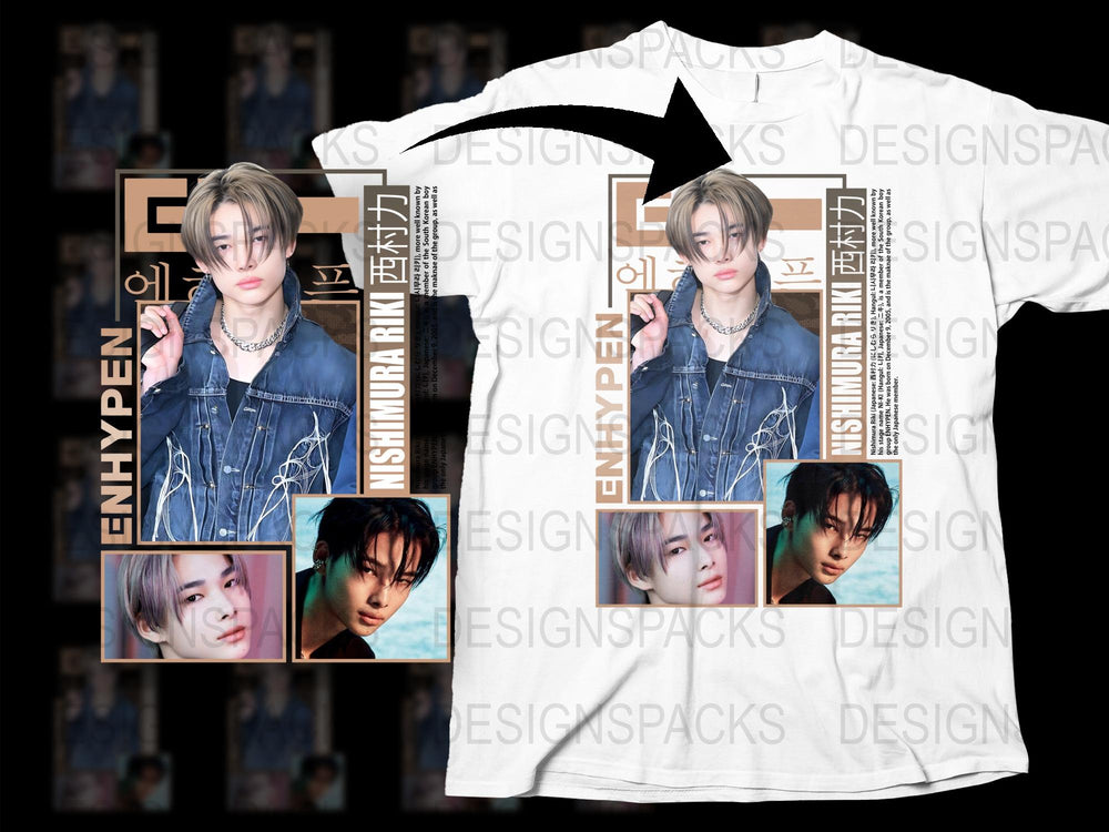 ENHYPEN Inspired T-Shirt, K-Pop Idol Graphic Tee, Unisex Fashion, Trendy Korean Pop Merchandise