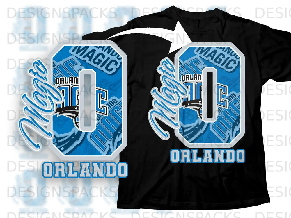 Orlando Magic Number 0 Design T-Shirt