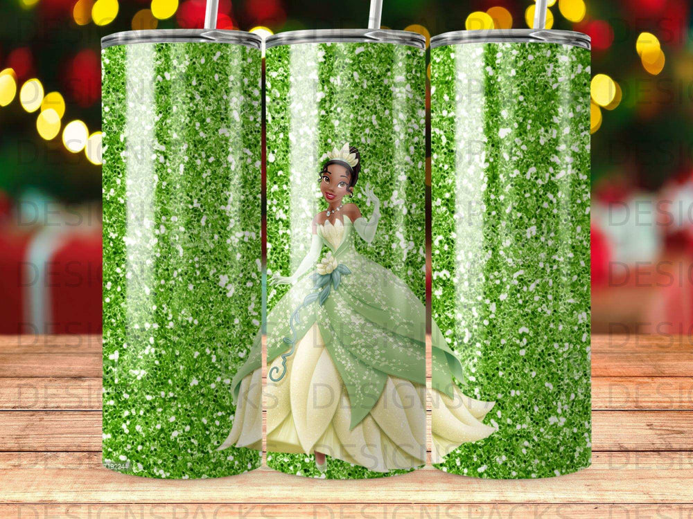 Princess Tiana Green Glitter Sparkle Design product type