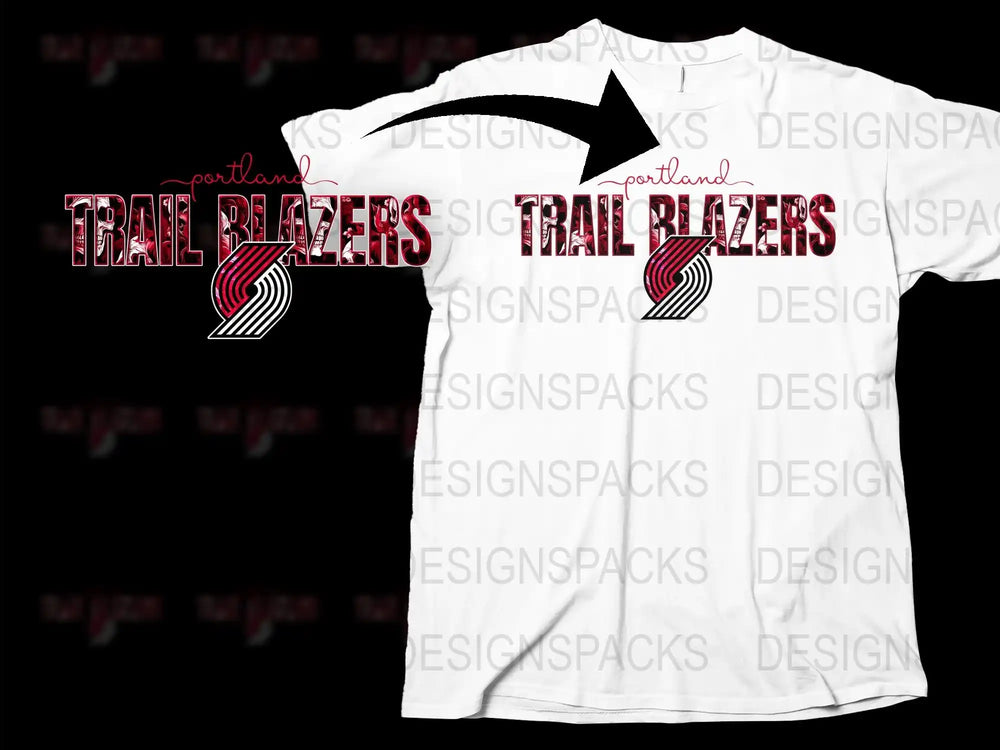 Portland Trail Blazers T-Shirt, Unisex Sports Team Tee, Basketball Fan Apparel, Red and Black Logo Design