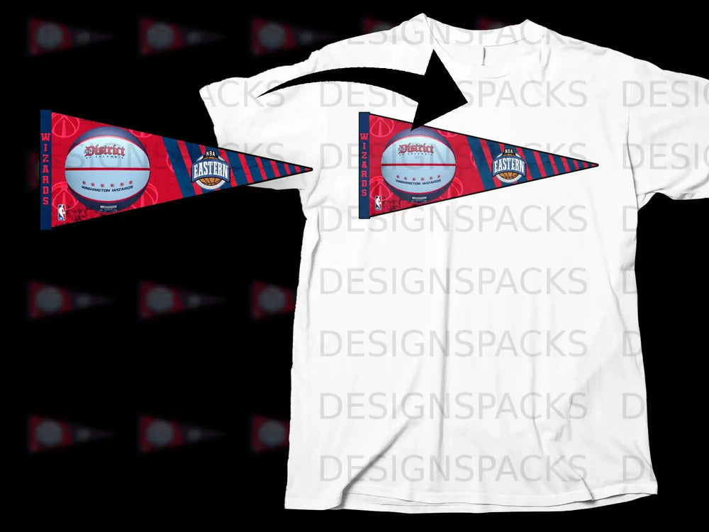 Washington Wizards NBA Fan Triangular Pennant Tee