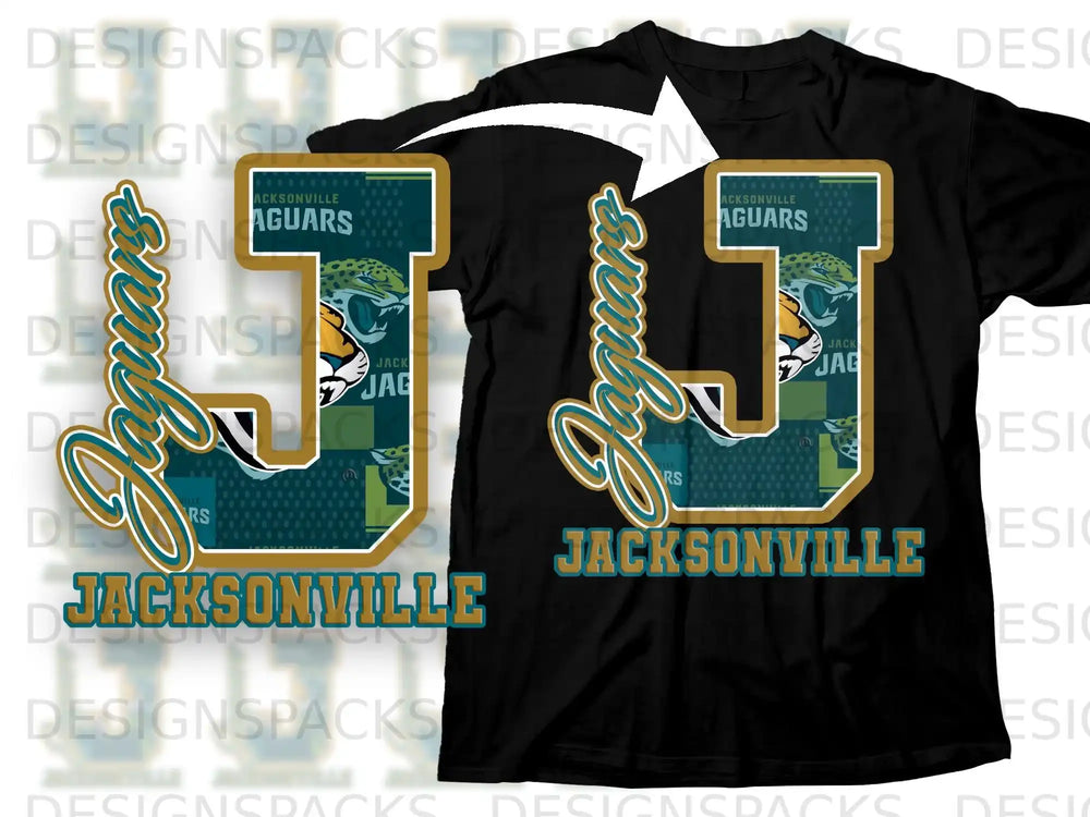 Jacksonville Jaguars Graphic J T-Shirt