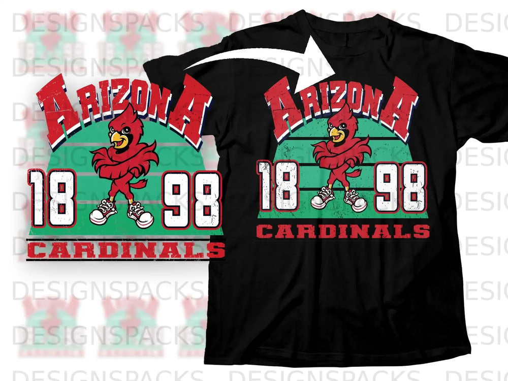 Arizona Cardinals 1898 Vintage Graphic Design Shirt