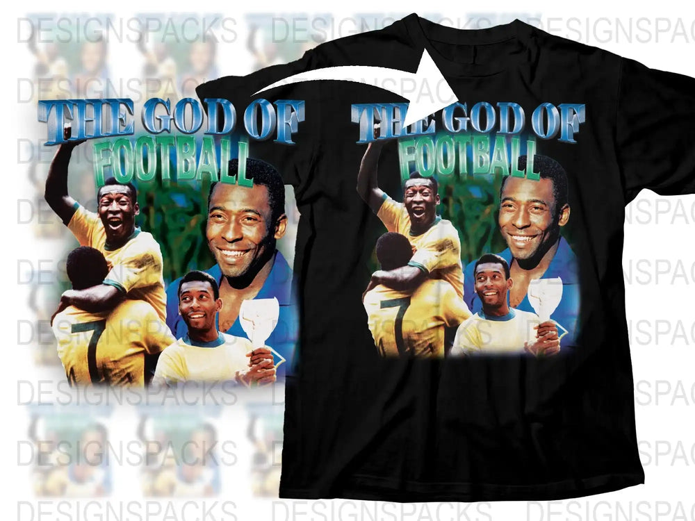 Vintage Football Legend Graphic T-Shirt, Retro Sports Tee, Iconic Athlete Shirt, Collector's Item, Gift for Football Fans