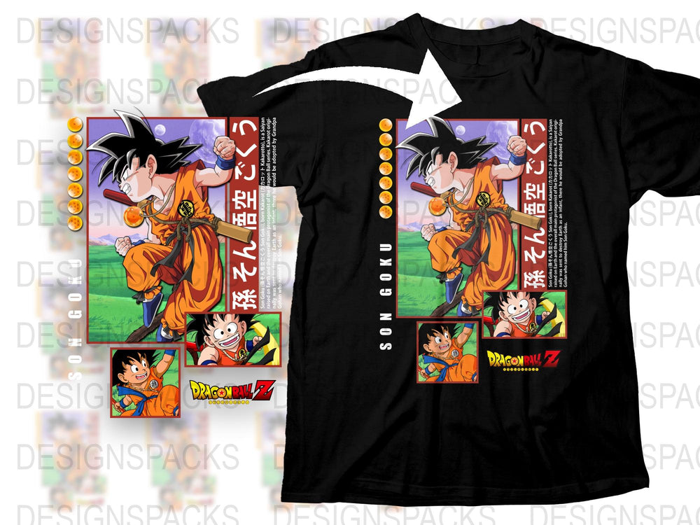 Dragon Ball Z Goku T-Shirt, Anime Graphic Tee, Vintage Style Manga Shirt, Unisex Adult Clothing