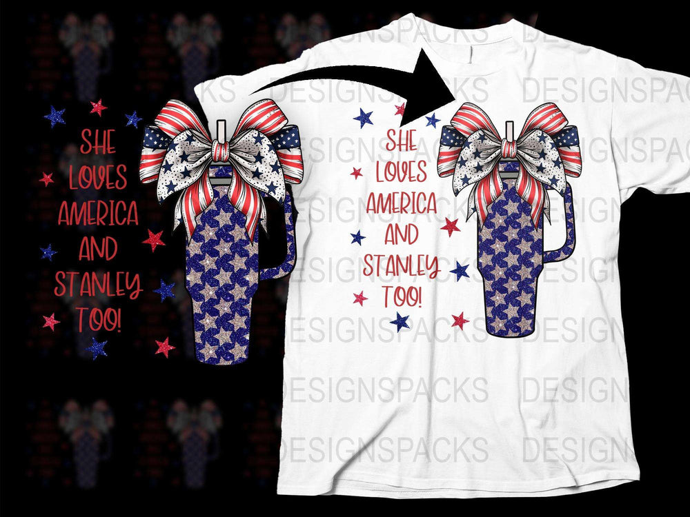 Patriotic Flip Flops T-Shirt, American Flag Design, Summer Casual Wear, Stars and Stripes, Men's Women's Fashion Tee