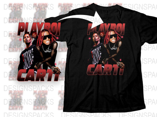 Playboi Carti Graphic T-Shirt, Hip Hop Merch, Vintage Style Black Tee, Music Fan Apparel, Unisex Fashion Clothing, Gift Idea