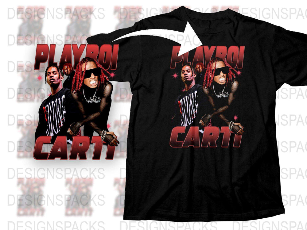 Playboi Carti Graphic T-Shirt, Hip Hop Merch, Vintage Style Black Tee, Music Fan Apparel, Unisex Fashion Clothing, Gift Idea