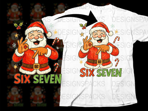 Christmas Santa Claus T-Shirt, Festive Holiday Cheerful Graphic Tee, Unisex Gift Idea