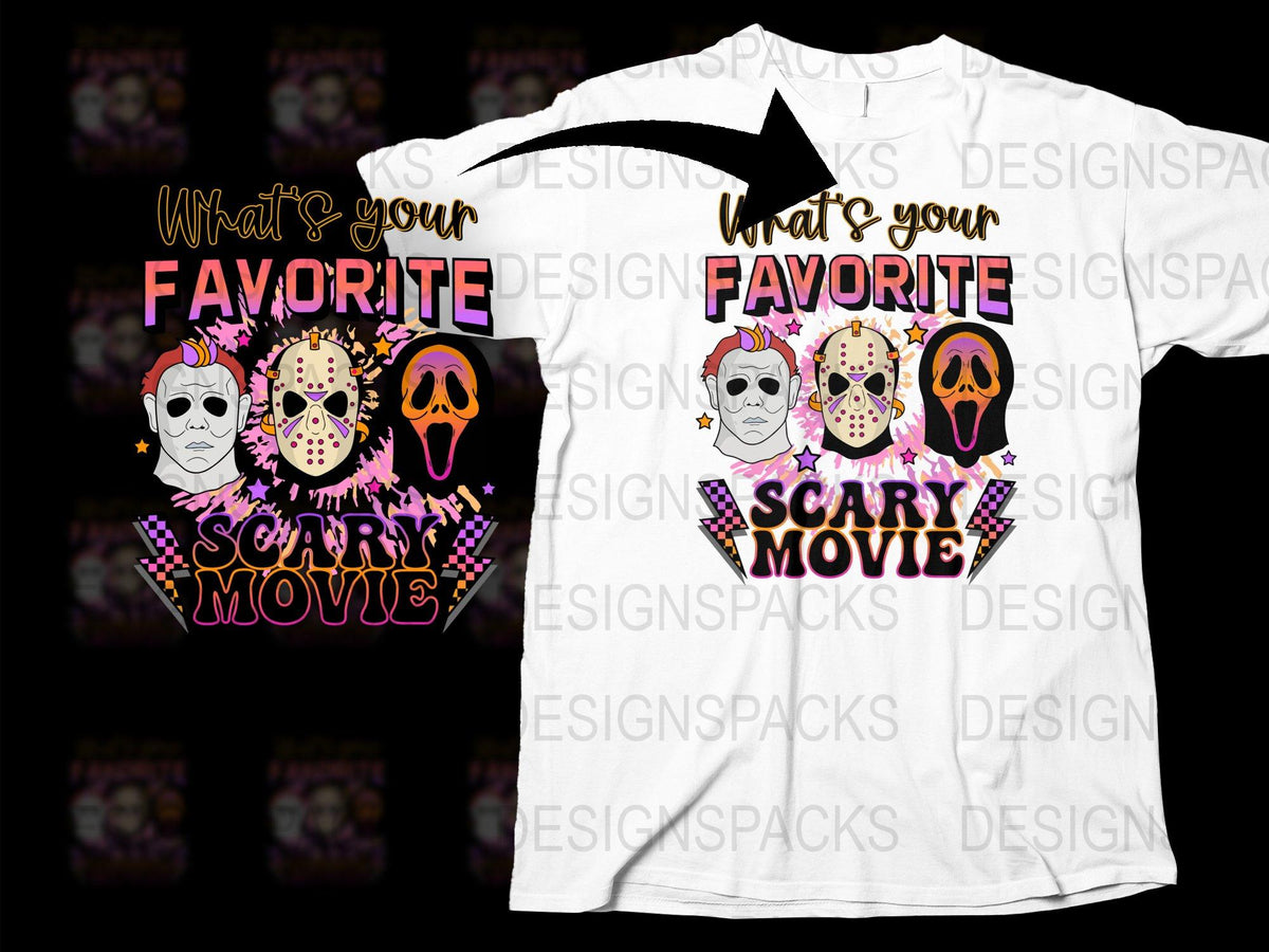 Horror Movie Fan T-Shirt, Scary Film Masks Design, Halloween Tee, Unisex Fashion