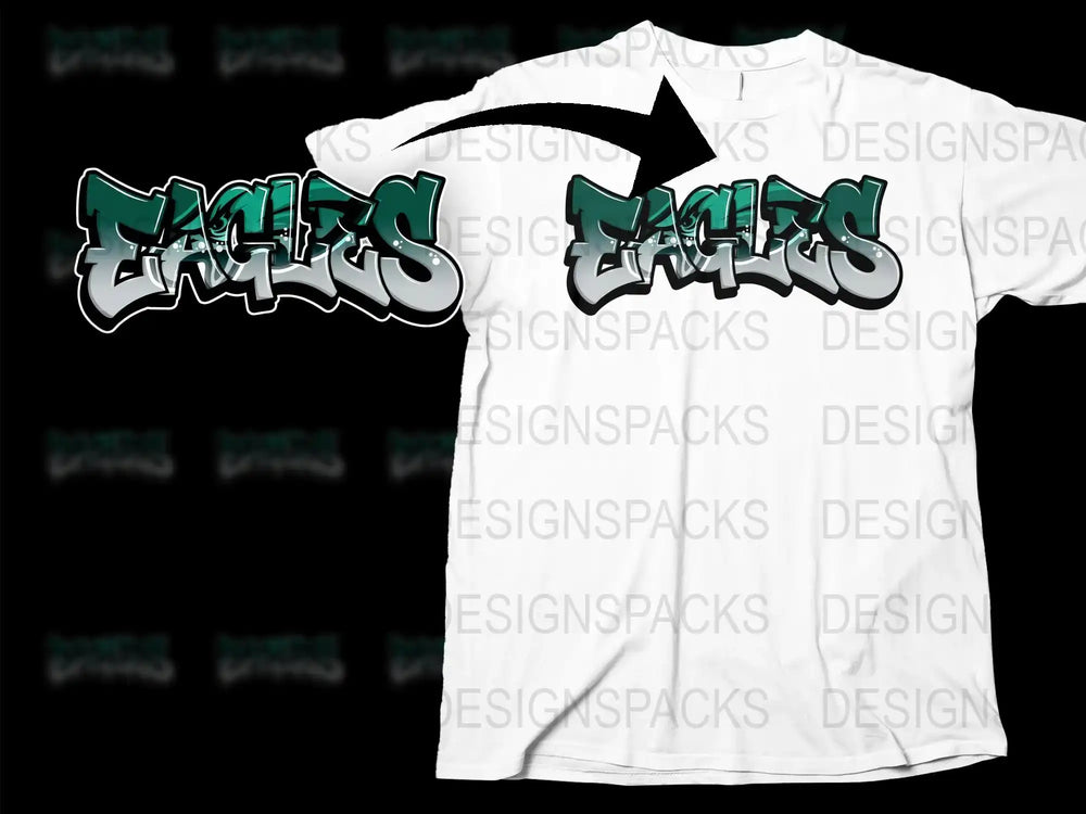 Graffiti Style 'Dallas' T-Shirt, Urban Streetwear, Hip Hop Inspired Fashion, Bold Green Lettering, Unisex Tee