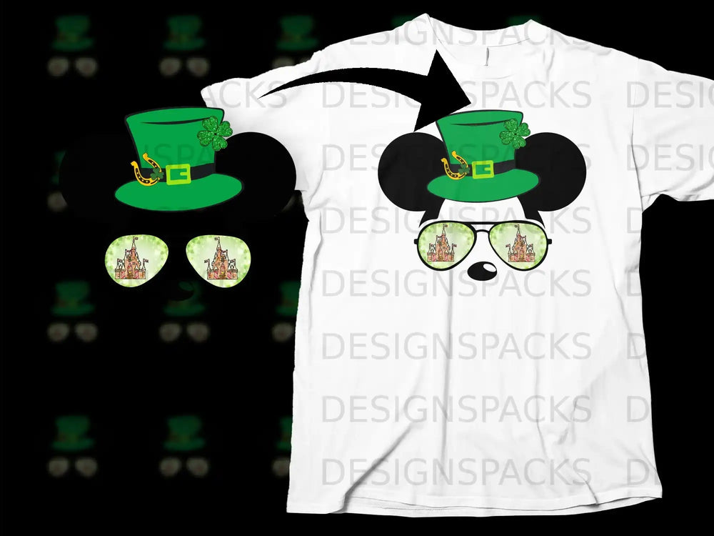Mickey Mouse St Patricks Day Castle Reflection product type