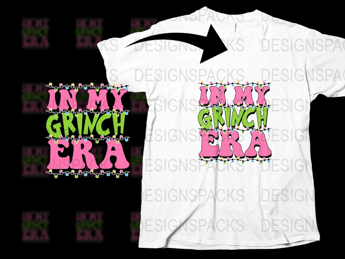 Funny Grinch Era T-Shirt, Christmas Movie Inspired Graphic Tee, Holiday Casual Wear, Unisex Shirt