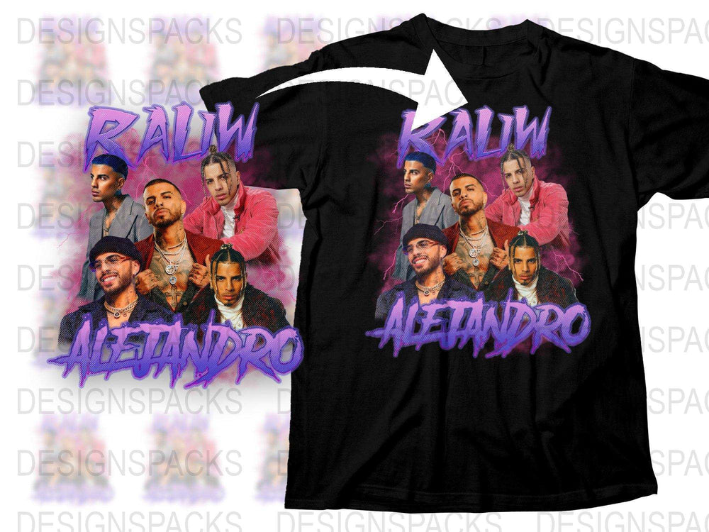 Alejandro Graffiti Style Graphic T-Shirt, Urban Streetwear, Men's Fashion Tee, Vibrant Purple Print