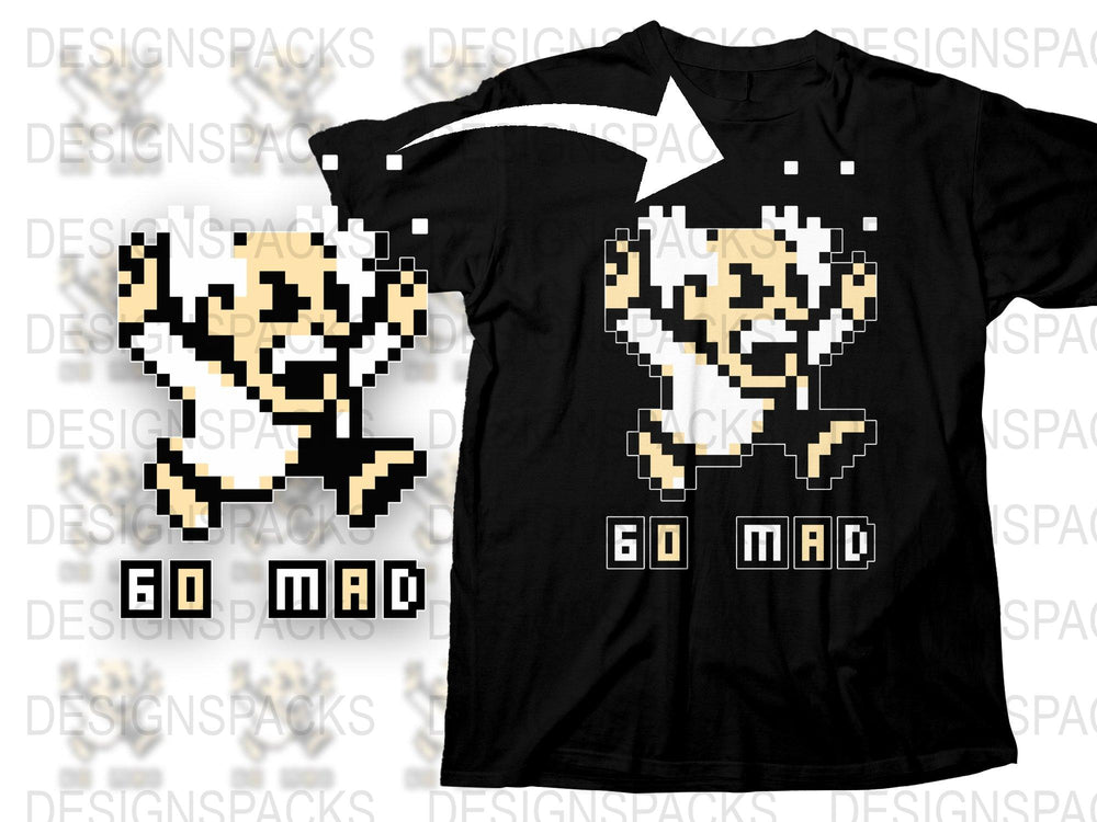 Retro Pixel Art Game Over T-Shirt, Vintage Gamer Tee, Black Unisex Cotton Shirt
