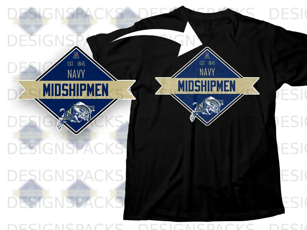 Navy Midshipmen Est. 1845 Graphic Tee