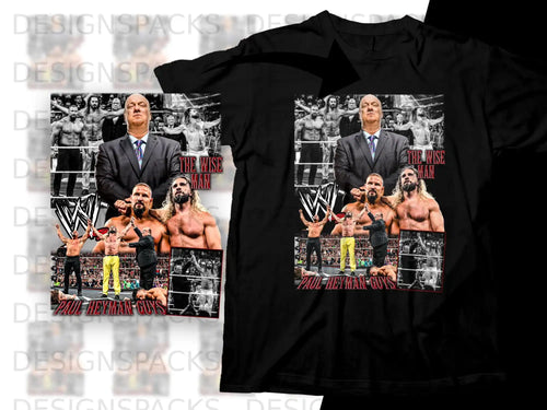 T-shirt with Paul Heyman and Brock Lesnar graphic, 