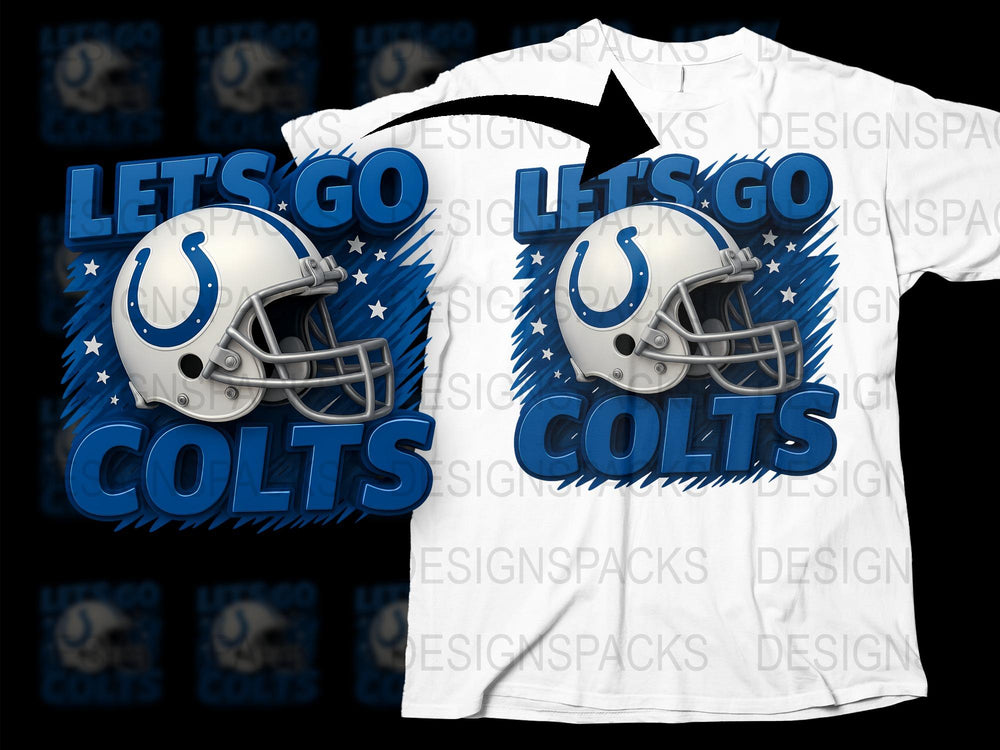 Indianapolis Colts Fan T-Shirt, Football Team Graphic Tee, Sports Apparel, Unisex White Shirt