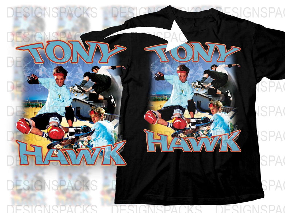 Tony Hawk Vintage T-Shirt, Retro Skateboard Graphic Tee, 90s Skater Style, Collector's Item