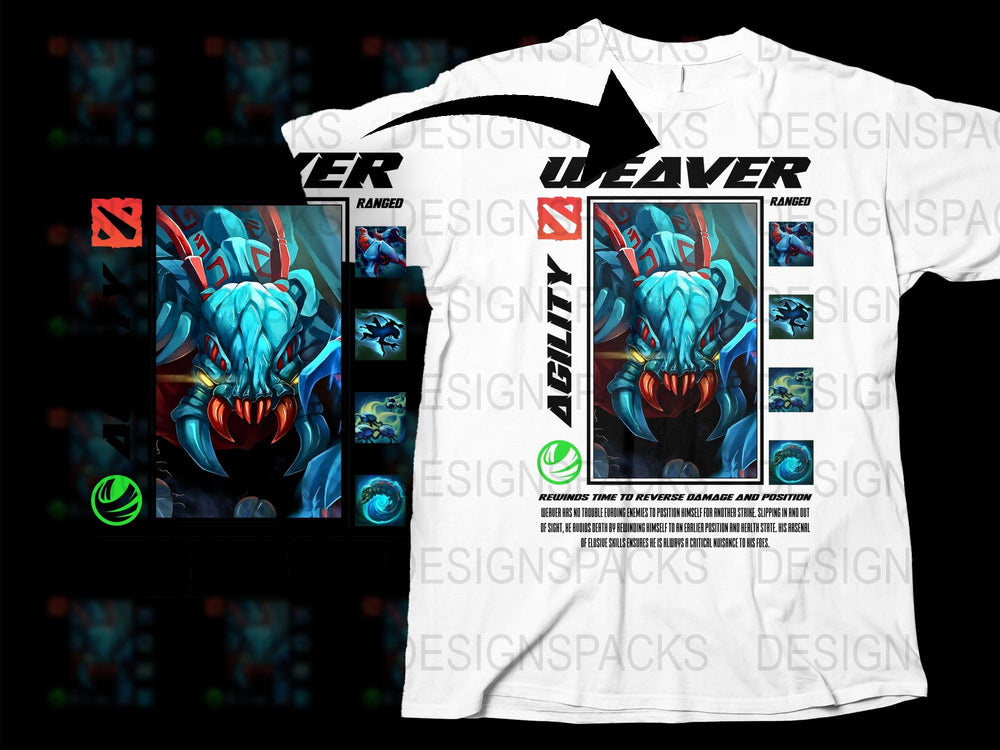 Graphic T-Shirt Men's White Cotton Tee with Colorful Gaming Character Design, Stylish Gamer Apparel