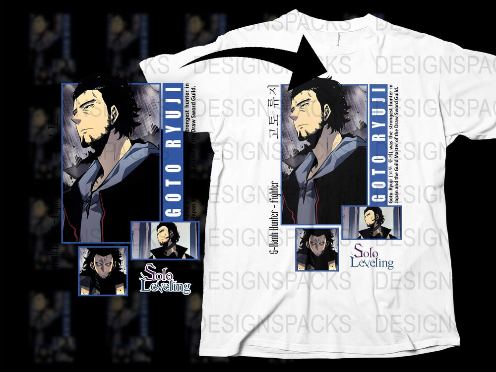 Solo Leveling Goto Ryuji Anime T-Shirt, Graphic Tee, Manga Character Shirt, Fan Merchandise, Unisex Clothing