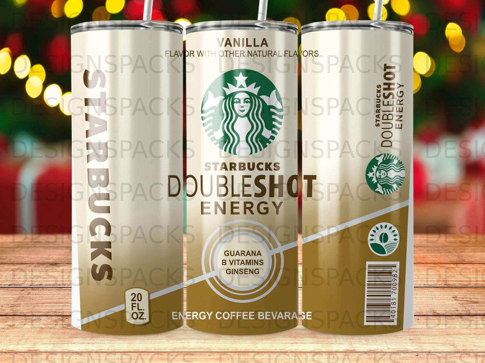 Starbucks Double Shot Vanilla Energy drink can with Guarana and B Vitamins.
